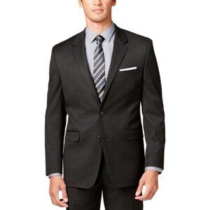 Men’s Alfani Macy's Black Pinstripe Wool Suit Jacket 44R
